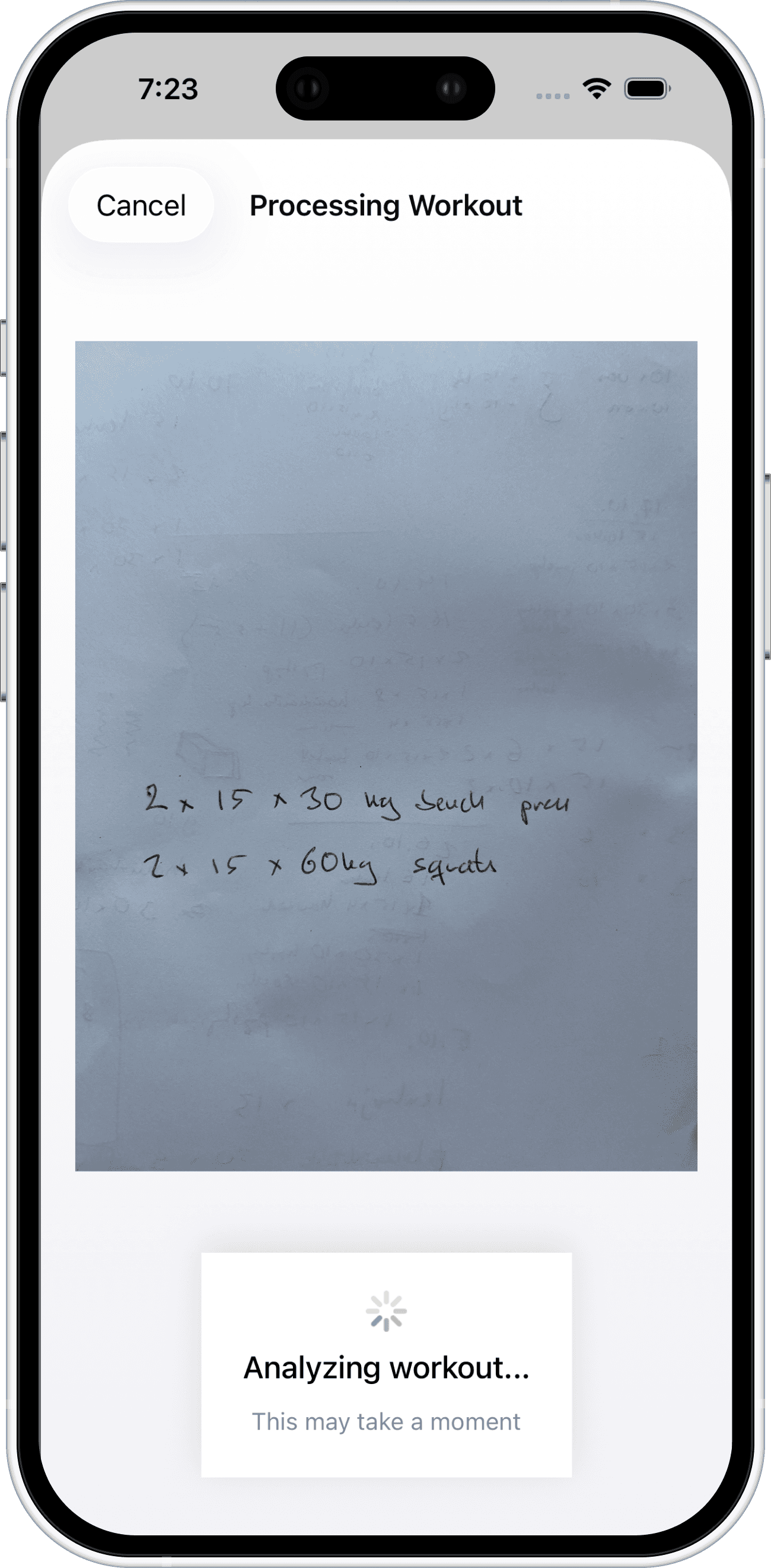 Parsing preview (placeholder). Upload 1179×2556 PNG.